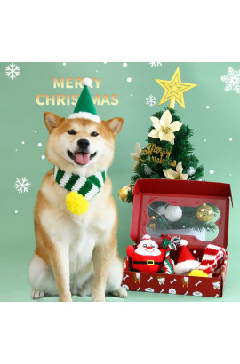 Christmas Fun Doggie Play Set with Hat, Scarf & Toy