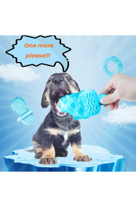 Cooling Rubber Water-filled Ice Lolly Dog Teething Toy