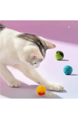 Creative City Hunter Plush Balls Launcher Cat Toy