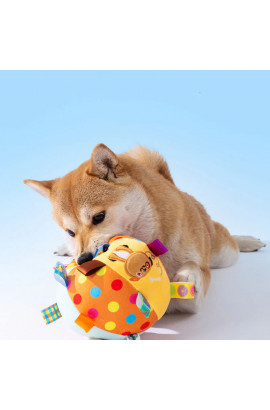 Cute Embroidered Squeaky Ball Interactive Dog Toys